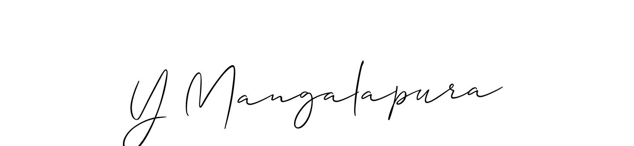Y Mangalapura stylish signature style. Best Handwritten Sign (Allison_Script) for my name. Handwritten Signature Collection Ideas for my name Y Mangalapura. Y Mangalapura signature style 2 images and pictures png