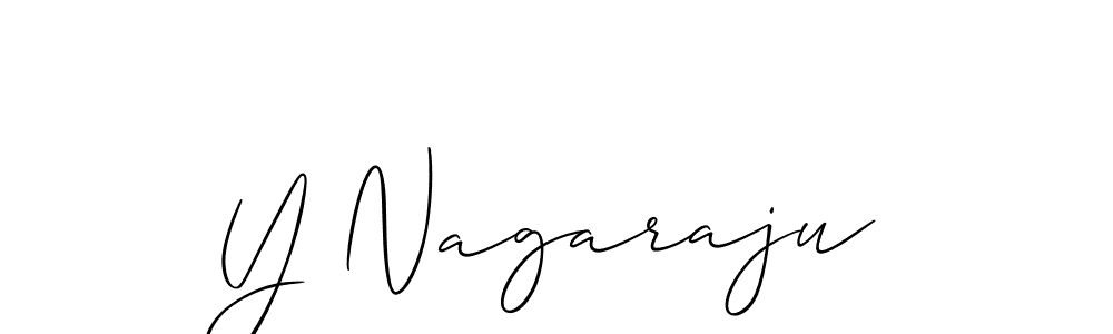 The best way (Allison_Script) to make a short signature is to pick only two or three words in your name. The name Y Nagaraju include a total of six letters. For converting this name. Y Nagaraju signature style 2 images and pictures png