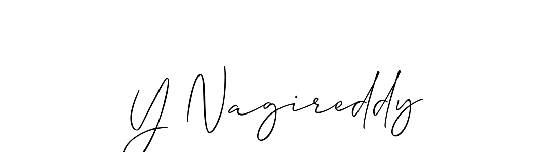 Make a beautiful signature design for name Y Nagireddy. Use this online signature maker to create a handwritten signature for free. Y Nagireddy signature style 2 images and pictures png