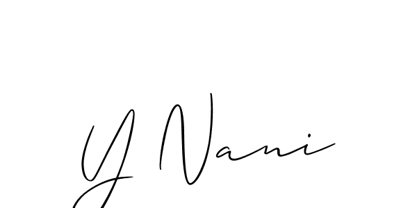See photos of Y Nani official signature by Spectra . Check more albums & portfolios. Read reviews & check more about Allison_Script font. Y Nani signature style 2 images and pictures png
