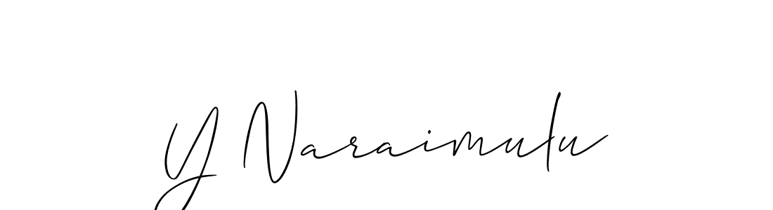 Make a beautiful signature design for name Y Naraimulu. Use this online signature maker to create a handwritten signature for free. Y Naraimulu signature style 2 images and pictures png