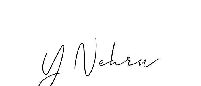 Best and Professional Signature Style for Y Nehru. Allison_Script Best Signature Style Collection. Y Nehru signature style 2 images and pictures png