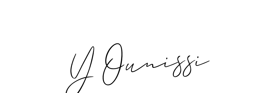 Best and Professional Signature Style for Y Ounissi. Allison_Script Best Signature Style Collection. Y Ounissi signature style 2 images and pictures png