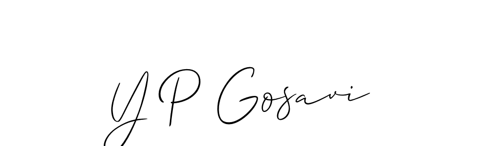 Similarly Allison_Script is the best handwritten signature design. Signature creator online .You can use it as an online autograph creator for name Y P Gosavi. Y P Gosavi signature style 2 images and pictures png