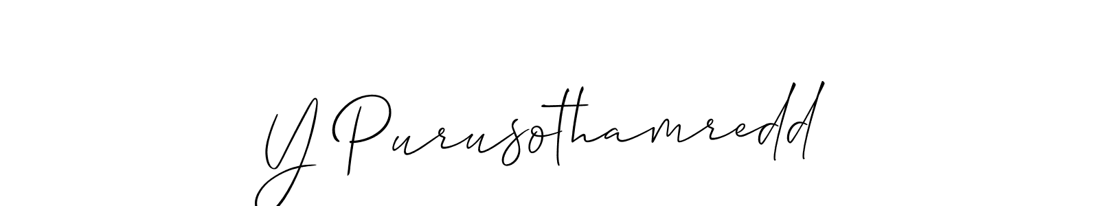 Y Purusothamredd stylish signature style. Best Handwritten Sign (Allison_Script) for my name. Handwritten Signature Collection Ideas for my name Y Purusothamredd. Y Purusothamredd signature style 2 images and pictures png