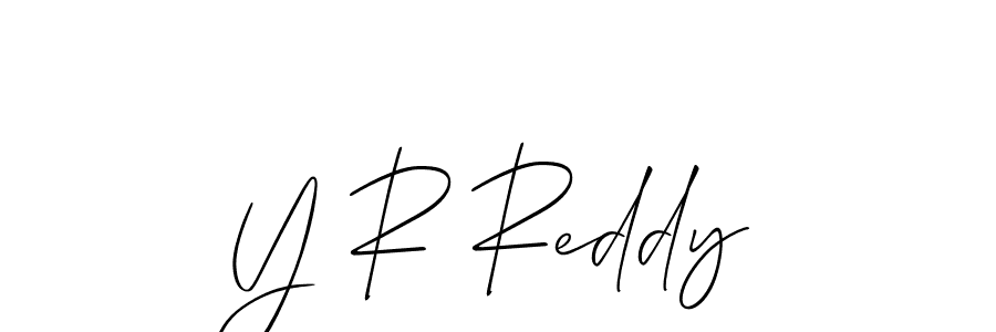You should practise on your own different ways (Allison_Script) to write your name (Y R Reddy) in signature. don't let someone else do it for you. Y R Reddy signature style 2 images and pictures png