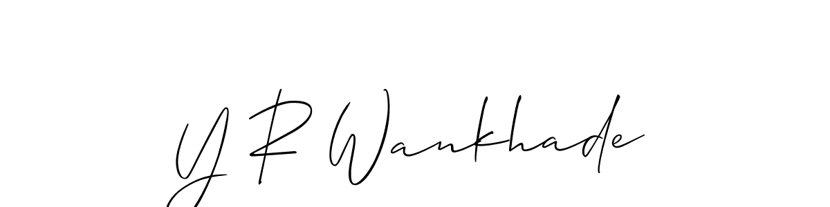 Here are the top 10 professional signature styles for the name Y R Wankhade. These are the best autograph styles you can use for your name. Y R Wankhade signature style 2 images and pictures png