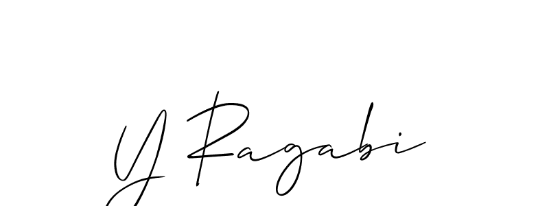 Make a short Y Ragabi signature style. Manage your documents anywhere anytime using Allison_Script. Create and add eSignatures, submit forms, share and send files easily. Y Ragabi signature style 2 images and pictures png
