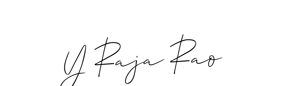 This is the best signature style for the Y Raja Rao name. Also you like these signature font (Allison_Script). Mix name signature. Y Raja Rao signature style 2 images and pictures png