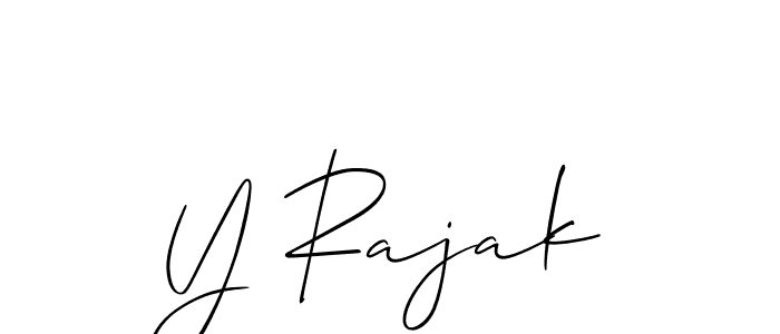 Best and Professional Signature Style for Y Rajak. Allison_Script Best Signature Style Collection. Y Rajak signature style 2 images and pictures png