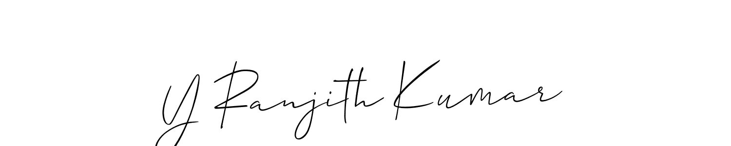 How to Draw Y Ranjith Kumar signature style? Allison_Script is a latest design signature styles for name Y Ranjith Kumar. Y Ranjith Kumar signature style 2 images and pictures png