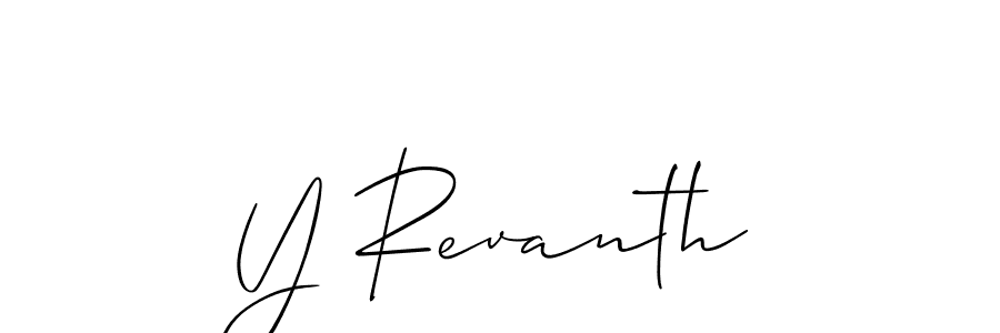 Make a beautiful signature design for name Y Revanth. Use this online signature maker to create a handwritten signature for free. Y Revanth signature style 2 images and pictures png