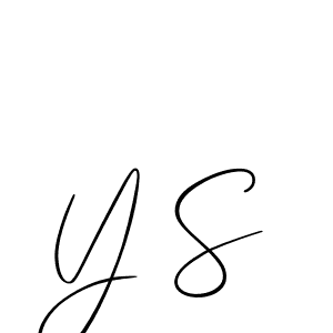 Make a beautiful signature design for name Y S. Use this online signature maker to create a handwritten signature for free. Y S signature style 2 images and pictures png