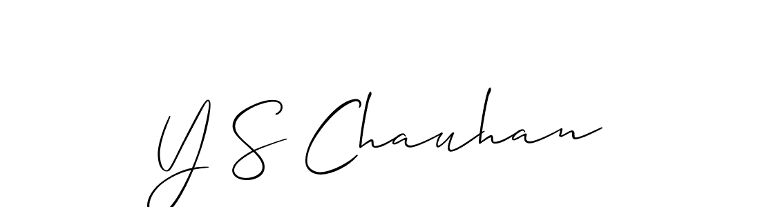 Allison_Script is a professional signature style that is perfect for those who want to add a touch of class to their signature. It is also a great choice for those who want to make their signature more unique. Get Y S Chauhan name to fancy signature for free. Y S Chauhan signature style 2 images and pictures png