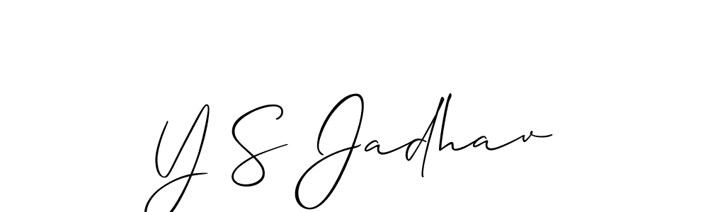You should practise on your own different ways (Allison_Script) to write your name (Y S Jadhav) in signature. don't let someone else do it for you. Y S Jadhav signature style 2 images and pictures png