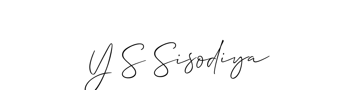 Make a short Y S Sisodiya signature style. Manage your documents anywhere anytime using Allison_Script. Create and add eSignatures, submit forms, share and send files easily. Y S Sisodiya signature style 2 images and pictures png