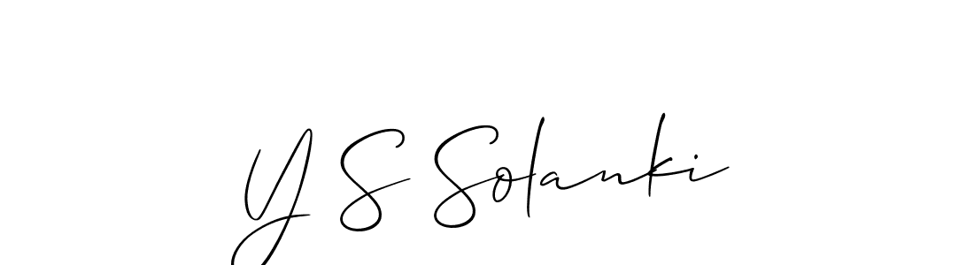 It looks lik you need a new signature style for name Y S Solanki. Design unique handwritten (Allison_Script) signature with our free signature maker in just a few clicks. Y S Solanki signature style 2 images and pictures png
