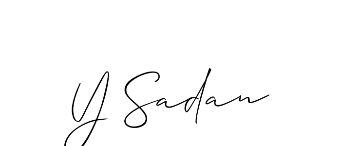 Once you've used our free online signature maker to create your best signature Allison_Script style, it's time to enjoy all of the benefits that Y Sadan name signing documents. Y Sadan signature style 2 images and pictures png