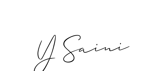 Once you've used our free online signature maker to create your best signature Allison_Script style, it's time to enjoy all of the benefits that Y Saini name signing documents. Y Saini signature style 2 images and pictures png