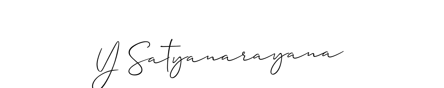 You should practise on your own different ways (Allison_Script) to write your name (Y Satyanarayana) in signature. don't let someone else do it for you. Y Satyanarayana signature style 2 images and pictures png