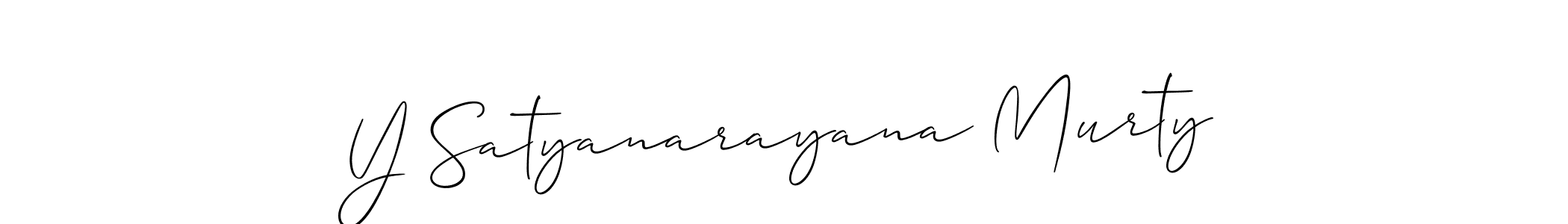 if you are searching for the best signature style for your name Y Satyanarayana Murty. so please give up your signature search. here we have designed multiple signature styles  using Allison_Script. Y Satyanarayana Murty signature style 2 images and pictures png