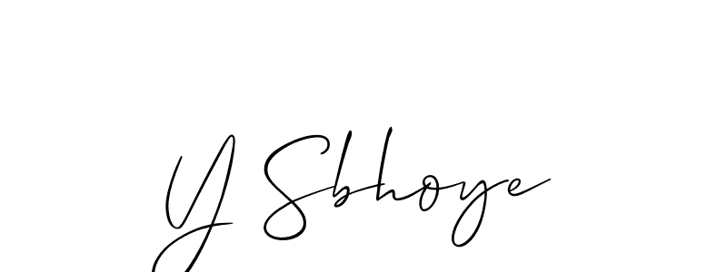 Make a beautiful signature design for name Y Sbhoye. Use this online signature maker to create a handwritten signature for free. Y Sbhoye signature style 2 images and pictures png