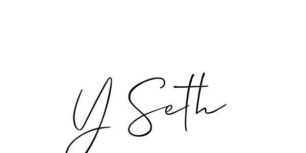 Best and Professional Signature Style for Y Seth. Allison_Script Best Signature Style Collection. Y Seth signature style 2 images and pictures png