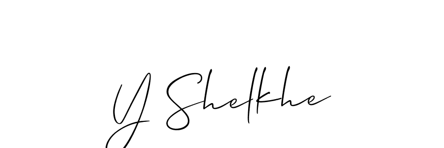 if you are searching for the best signature style for your name Y Shelkhe. so please give up your signature search. here we have designed multiple signature styles  using Allison_Script. Y Shelkhe signature style 2 images and pictures png