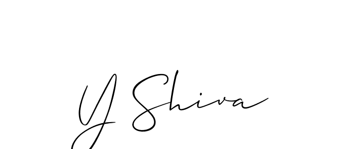 Create a beautiful signature design for name Y Shiva. With this signature (Allison_Script) fonts, you can make a handwritten signature for free. Y Shiva signature style 2 images and pictures png