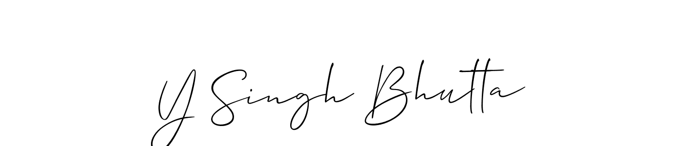 Make a short Y Singh Bhutta signature style. Manage your documents anywhere anytime using Allison_Script. Create and add eSignatures, submit forms, share and send files easily. Y Singh Bhutta signature style 2 images and pictures png