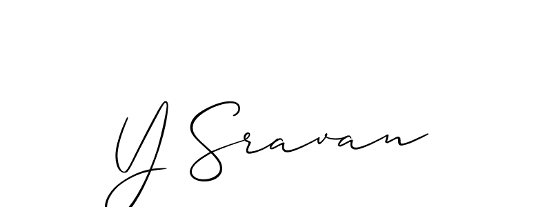 You should practise on your own different ways (Allison_Script) to write your name (Y Sravan) in signature. don't let someone else do it for you. Y Sravan signature style 2 images and pictures png