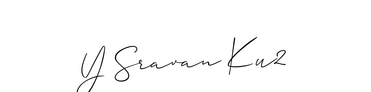 Create a beautiful signature design for name Y Sravan Ku2. With this signature (Allison_Script) fonts, you can make a handwritten signature for free. Y Sravan Ku2 signature style 2 images and pictures png