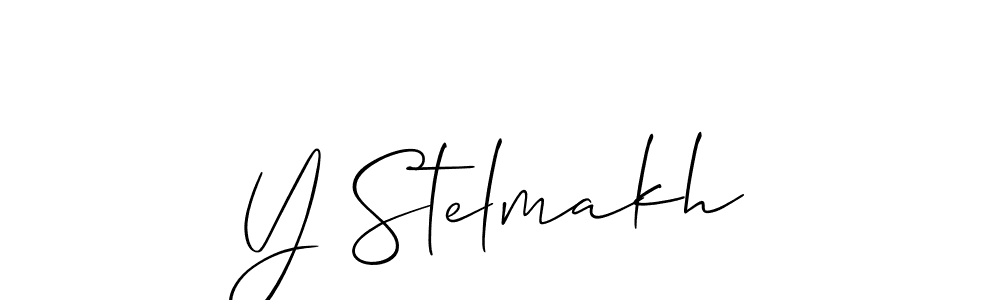 Allison_Script is a professional signature style that is perfect for those who want to add a touch of class to their signature. It is also a great choice for those who want to make their signature more unique. Get Y Stelmakh name to fancy signature for free. Y Stelmakh signature style 2 images and pictures png