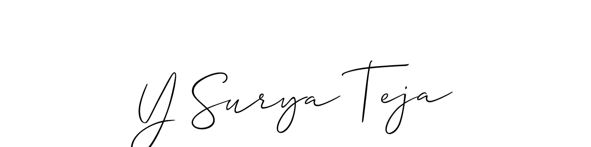 Best and Professional Signature Style for Y Surya Teja. Allison_Script Best Signature Style Collection. Y Surya Teja signature style 2 images and pictures png