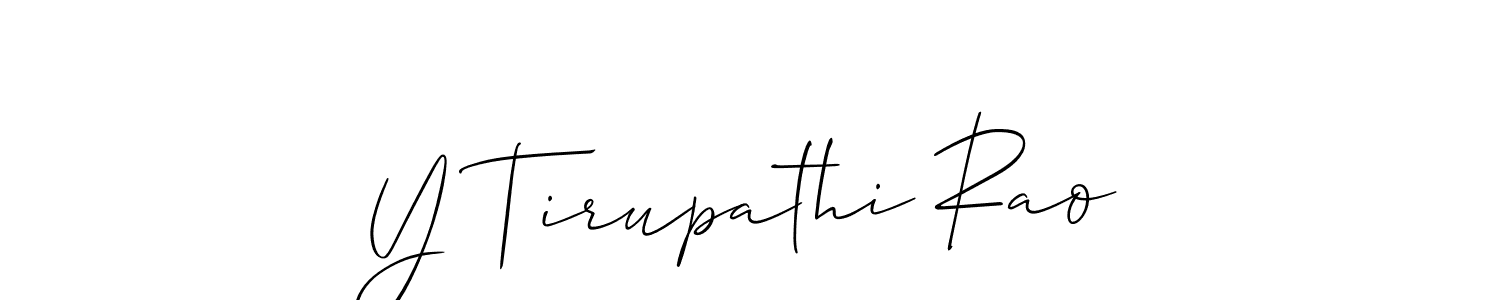 Make a beautiful signature design for name Y Tirupathi Rao. Use this online signature maker to create a handwritten signature for free. Y Tirupathi Rao signature style 2 images and pictures png