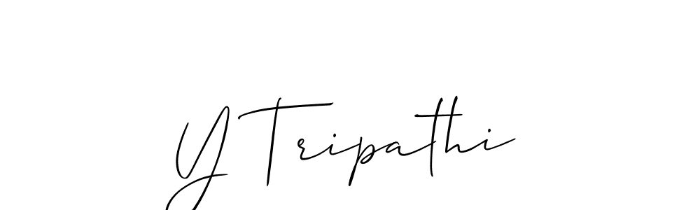 Design your own signature with our free online signature maker. With this signature software, you can create a handwritten (Allison_Script) signature for name Y Tripathi. Y Tripathi signature style 2 images and pictures png