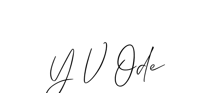 Check out images of Autograph of Y V Ode name. Actor Y V Ode Signature Style. Allison_Script is a professional sign style online. Y V Ode signature style 2 images and pictures png