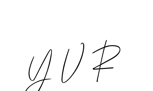 Best and Professional Signature Style for Y V R. Allison_Script Best Signature Style Collection. Y V R signature style 2 images and pictures png