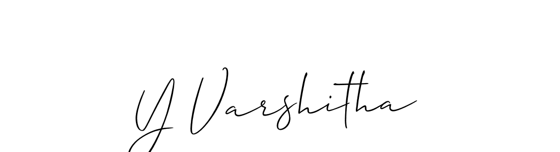 How to Draw Y Varshitha signature style? Allison_Script is a latest design signature styles for name Y Varshitha. Y Varshitha signature style 2 images and pictures png