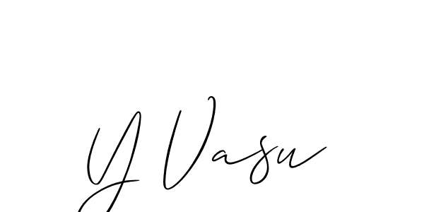 Make a beautiful signature design for name Y Vasu. Use this online signature maker to create a handwritten signature for free. Y Vasu signature style 2 images and pictures png