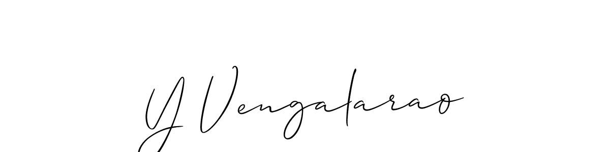 It looks lik you need a new signature style for name Y Vengalarao. Design unique handwritten (Allison_Script) signature with our free signature maker in just a few clicks. Y Vengalarao signature style 2 images and pictures png