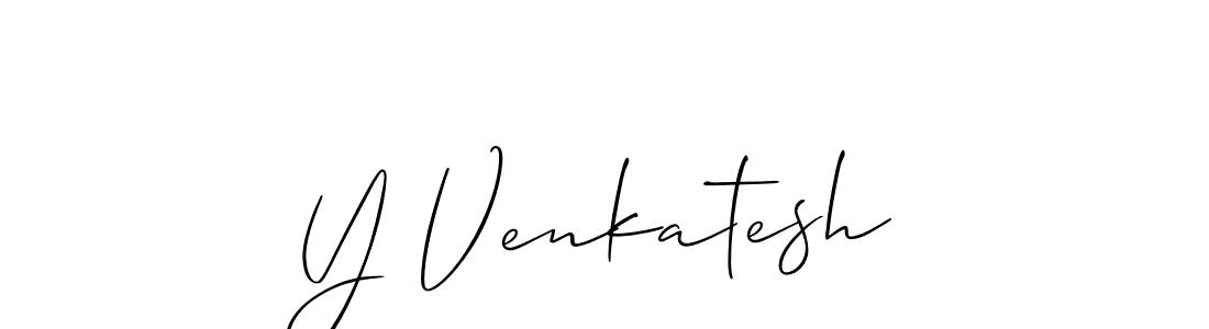 Y Venkatesh stylish signature style. Best Handwritten Sign (Allison_Script) for my name. Handwritten Signature Collection Ideas for my name Y Venkatesh. Y Venkatesh signature style 2 images and pictures png