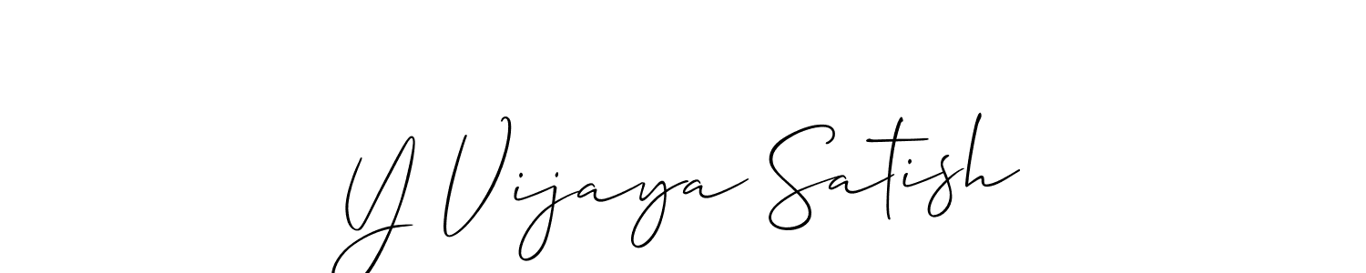 Make a beautiful signature design for name Y Vijaya Satish. Use this online signature maker to create a handwritten signature for free. Y Vijaya Satish signature style 2 images and pictures png