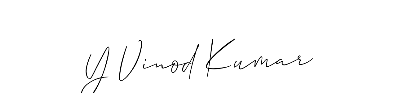 Make a beautiful signature design for name Y Vinod Kumar. Use this online signature maker to create a handwritten signature for free. Y Vinod Kumar signature style 2 images and pictures png