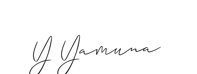 Also we have Y Yamuna name is the best signature style. Create professional handwritten signature collection using Allison_Script autograph style. Y Yamuna signature style 2 images and pictures png