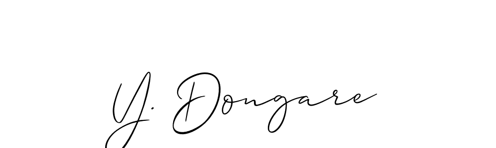 This is the best signature style for the Y. Dongare name. Also you like these signature font (Allison_Script). Mix name signature. Y. Dongare signature style 2 images and pictures png