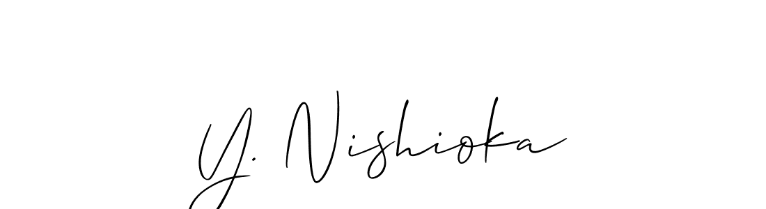 See photos of Y. Nishioka official signature by Spectra . Check more albums & portfolios. Read reviews & check more about Allison_Script font. Y. Nishioka signature style 2 images and pictures png