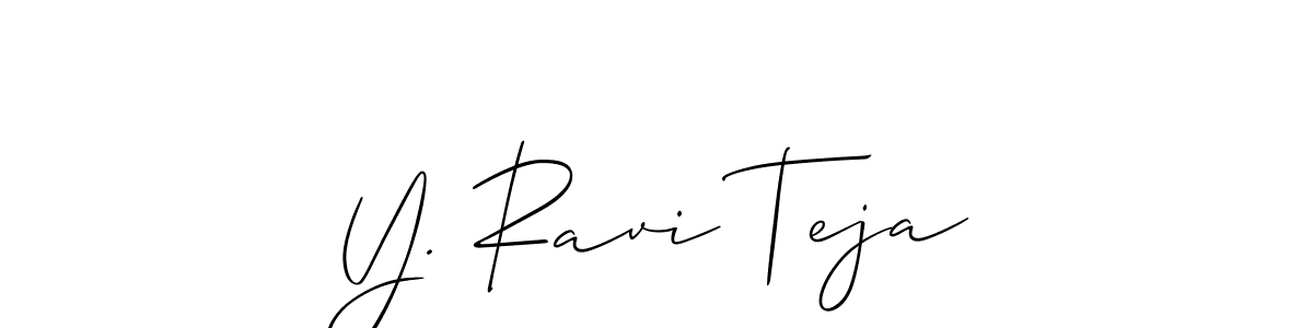Make a beautiful signature design for name Y. Ravi Teja. Use this online signature maker to create a handwritten signature for free. Y. Ravi Teja signature style 2 images and pictures png