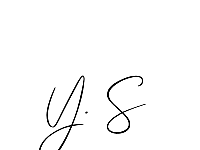 You can use this online signature creator to create a handwritten signature for the name Y. S. This is the best online autograph maker. Y. S signature style 2 images and pictures png