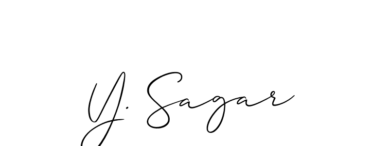 Check out images of Autograph of Y. Sagar name. Actor Y. Sagar Signature Style. Allison_Script is a professional sign style online. Y. Sagar signature style 2 images and pictures png